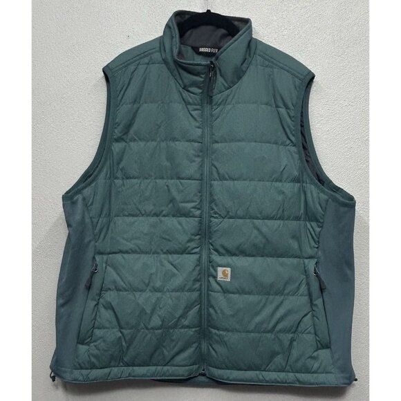 Carhartt Rain Defender Vest Women’s XXL 20 Green Relaxed Fit Rugged FLEX MINT - Picture 2 of 9